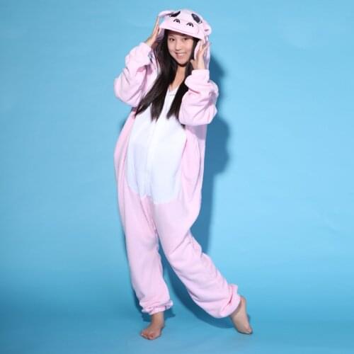 Fancy Funny Adult Jumpsuit Unisex River Horse Behemoth Onesies Pyjama Pink Hippo Pajamas Animal Dinosaur Women Cosplay Costumes