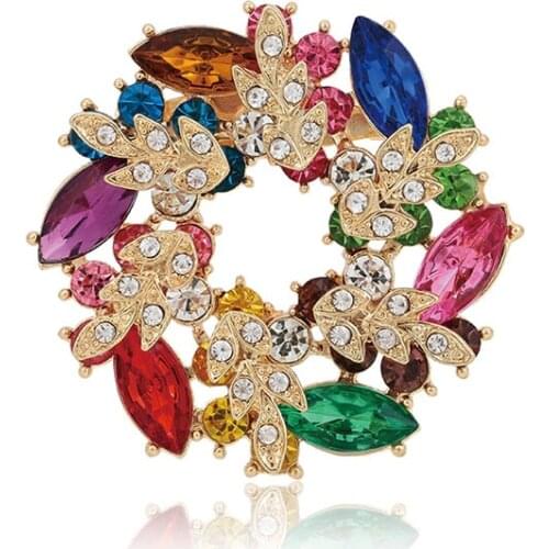 MxGxFam Gold Brooches For Clothes