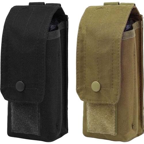 Portable Magazine Pouch 600D Military Ammo Holster Gun Airsoft Bullet Holder Molle Pocket Tactical Bags Knife Flashlight Holder