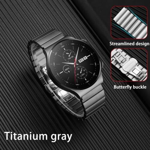 22mm Stainless Steel Strap For HUAWEI Watch GT 2 Pro ECG 2e Strap For Samsung Galaxy Watch 3 Active 2 Gear S3 Ceramic Bracelet