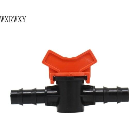 Garden irrigation hose tap 16mm irrigation waterstop valve 2 way barbed connector garden faucet 5/8 connector 15 pcs
