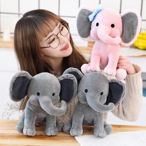 Cute Cartoon Elephant with Long Nose Plush Doll Baby Sleep Toy Children Gift Soft Doll Cushion Sofa Pillow Gifts Party Decor