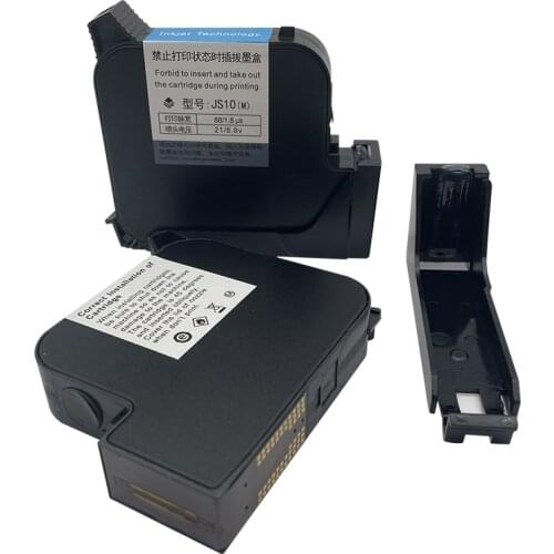 JS10 nozzle 25.4mm Black Red Green Blue White Yellow Quick dry ink cartridge for 25.4 mm handheld inkjet printer