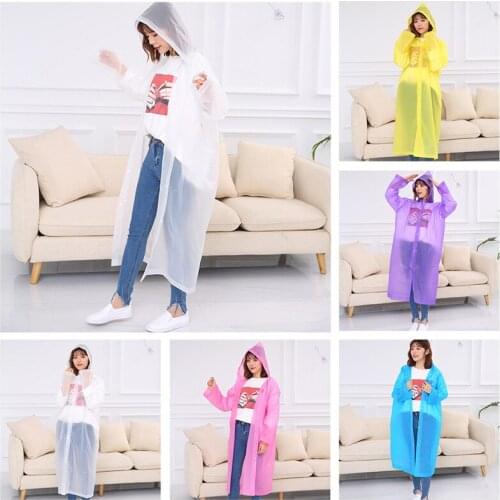 1PCS Outdoor Fishing Clothe Multipurpose Fashion Women Men PEVA Transparent Raincoat Impermeable Raincoat Adult Waterproof Gear