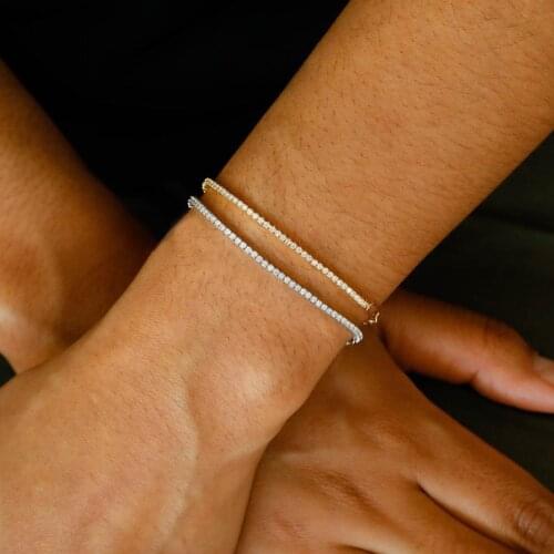 ZHOUQIAN New Punk Crystal Geometry Chain Summer Beach Bracelet Accessories Best Gift For Women Wholesale B017