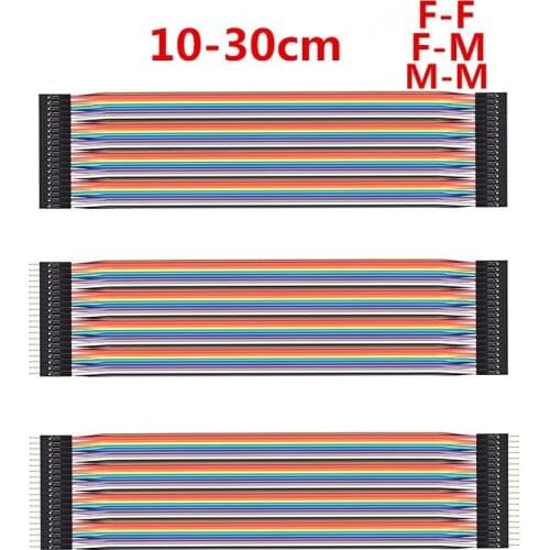10 20 Line Pin Dupont 20 30cm Male to Male, Female to Male, Female to Female Jumper Wire Connector Dupont Cable for Breadboard