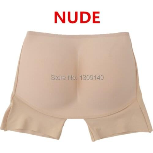 2 pcs/lot Women False Ass Fake Butt Lifter Black Nude Middle Waist Hip And Butt Enhancer Bottom Panties Underwear Free Shipping