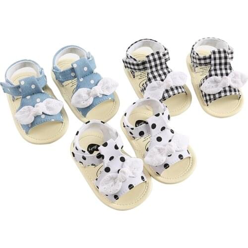 2020 Summer Baby Girls Princess Sandal Cute BowKnot Breathable Anti-Slip Shoes Sandals Toddler Soft Soled Shoes 0-18 Months