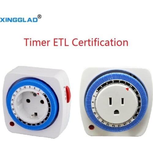24 Hours Timer Plug Indoor Auto Power Off 250V In Mechanical Grounded Programmable Timer Switch Smart Countdown Switch Socket