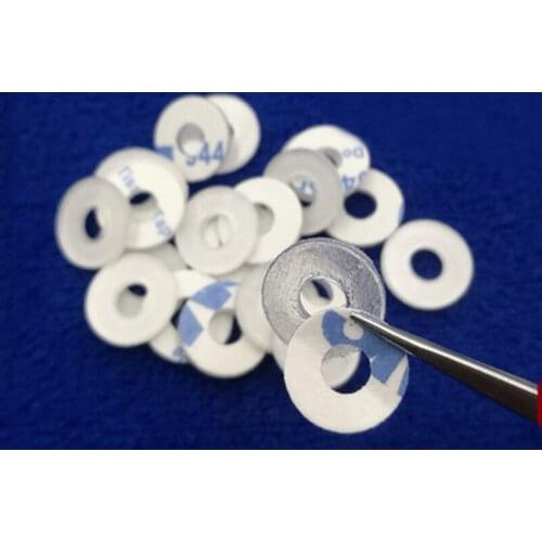 30Pcs M2 M2.5 M3 Single side Adhesive PVC Transparent hard Gasket glue Round plastic Flat pad insulation washer 5mm-8mm L