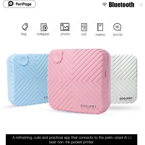 58 mm Portable Mobilen Printer Blue-tooth Wireless Barcode Thermal Receipt Printer Photo printer with Your Logo