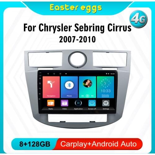 Eastereggs For Chrysler Sebring 2007 -2010 9 Inch 2 Din Android Car Multimedia Player Audio FM GPS Navigation Head Unit