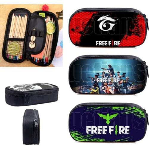 Hot War Game Angelical 3D Free Fire Garena Roupa Pencil Case Girls Handbag Purse Wallet Cosmetic Bags Children Student Pen Box