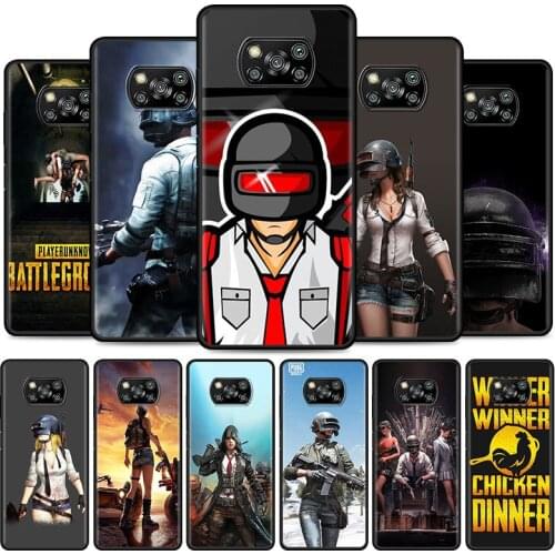 Pubg Case for XiaoMi Poco X3 Pro X3NFC M3 F1 F3 Mi 9 10T 9T Note 10 10T Pro A2 Lite 11 CC9 Cell Phone Cover