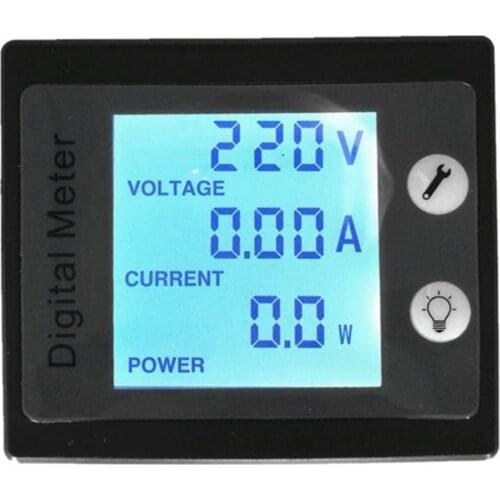 Digital Power Energy Meter Voltage Tester Ammeter Voltmeter Transformer Voltmeter Ammeter Watt Power Meter AC80V-260V 100A