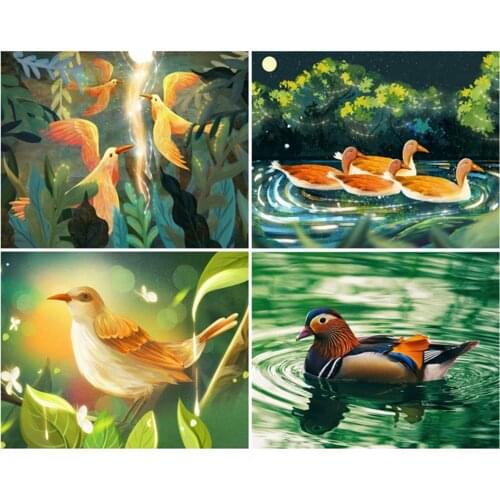 CraftArtGo Painting By Numbers Animal painting On Canvas HandPainted Gift Picture By Number Waterfall Kits Home Decoration