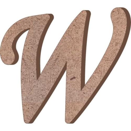 Wooden Letter W CODE: HR35 paintable decorative objects декоративные предметы под роспись
