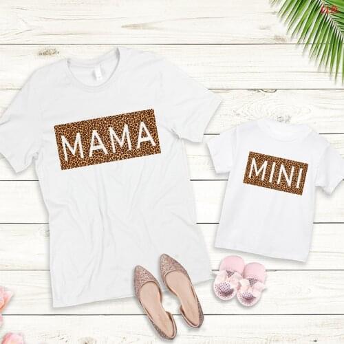 Summer Family Matching Short T Shirt Mini Letter Print Letters Mama Clothes Fashion T Shirt Litte Girls Outfits Graphic T Shirts