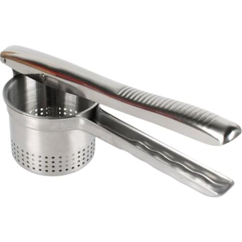 Stainless Steel Potato Masher Potato Ricer Fruit Vegetable Press Juicer Crusher Squeezer Multifunctional Kitchen Tool