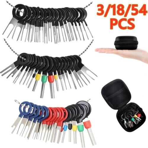 New Car Terminal Removal Tool Wire Plug Connector Puller Release Pin Extractor Kit For Car Plug Repair Tool With storage bag