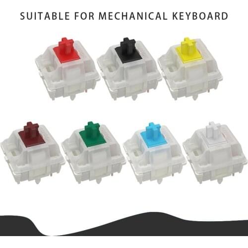 Gateron SMD Switches 3Pins Gateron Switch For Mechanical Keyboard Fit GK61GK64 GH60 DZ60 Black Red Brown Blue Clear Green Yellow
