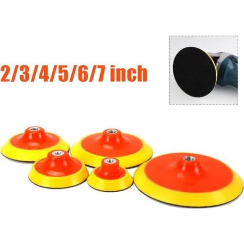 2/3/4/5/6/7 Inch Sanding Disc Backing Pad 125mm Sandpaper Self-adhesive M14 Hook-Loop Backed Plate Fit Sander Grinder Dril