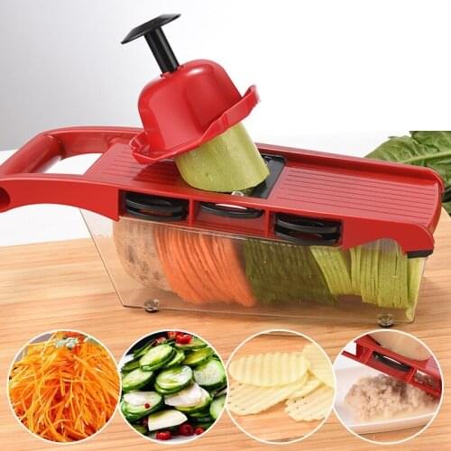 Mandoline Slicer Professional, Vegetable Slicer with 6 Interchangeable Stainless Steel Blades- Veggie Slicer Food Fruit Julienne