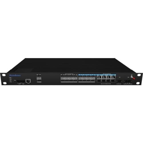 Industrial Rack Mount 10gb Network Switch 2XG8GX8GC