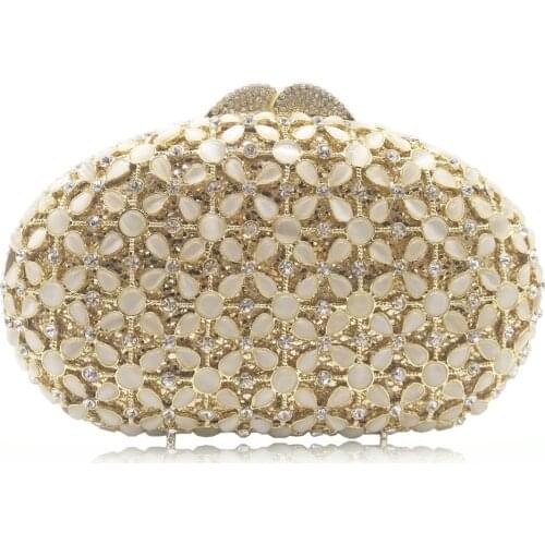 Christmas Gifts Women Gold Silver Crystals Clutch Bag Evening Clutch Bags Rhinestone Party Bags Fashion Women Wedding Clutches