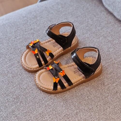 2021 Summer New Girls Sandals Fashion Soft Bottom Princess Sandals Childrens Open Toe Casual Beach Sandals Baby Toddler Sandals