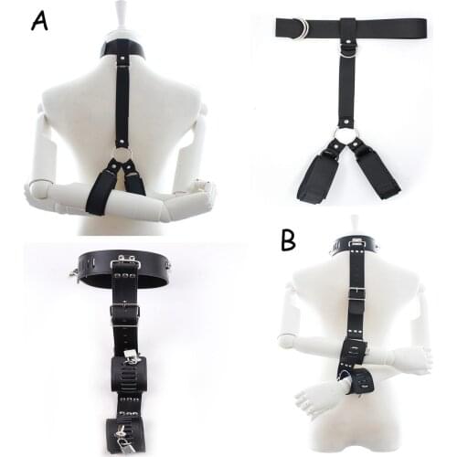 Adult Games Erotic Sex Toys For Woman Couples Slave Neck Handcuffs Nylon BDSM Bondage Restraints Collar Fetish Sex Products