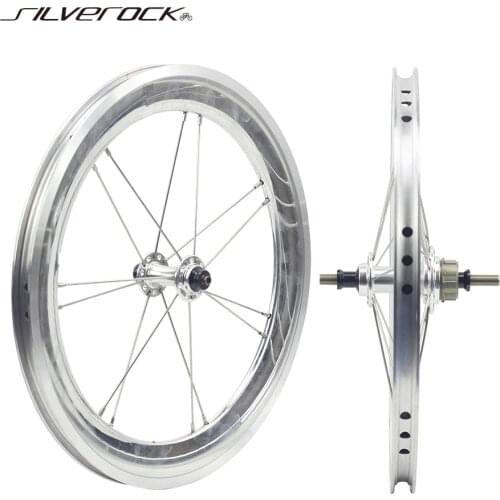 SILVEROCK Bike Wheelset External 1-3 Speed 16 x1 3/8" 349 Rim For 3sixty Brompton Folding Bike Wheels