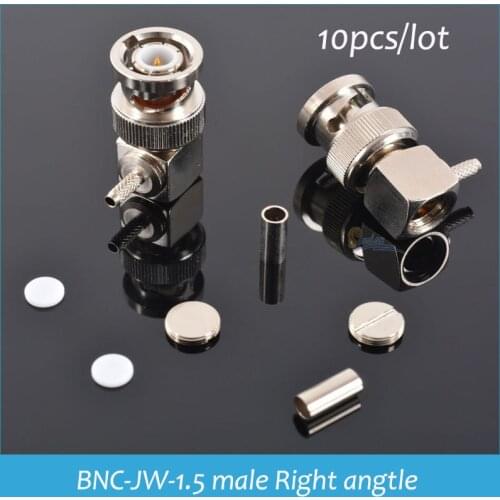 Sindax BNC-JW-1.5 crimp -type 50-1.5 BNC male L -bend the needle adapter RG316, 174 178 compatible