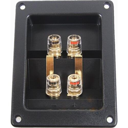 Audio Cable Connector Speaker Four-piece Junction Box Accessories Crystal Terminal Household Speaker Junction Box F-506 Column