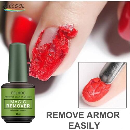 ELECOOL Nail Polish Burst Gel Glue Soak Off Remover Polish Magic Napkin Cleaner Gel Fast Manicure Semi Permanent Remover Varnish