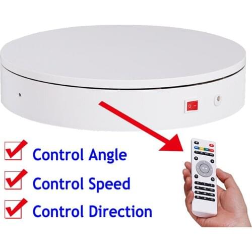32cm 360 Degree Rotation Electric Rotating Turntable 3D Scanning Photography commodity live Display Stand with Remote Control