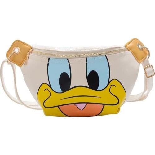 Disney lady girl messenger bag Minnie children cartoon shoulder bag Donald Duck Chest bag boy cute Belt bag coin purse phone bag