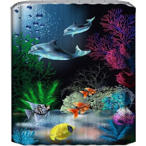 Mountain cave shower curtain for bathroom carpet waterproof bathroom curtain shower