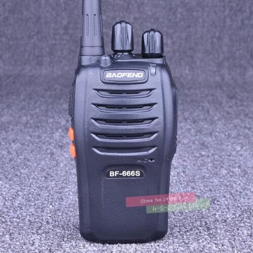 1Pcs BaoFeng BF-666S Two Way Radio 5W Ham Radio 16CH Walkie Talkie Handheld HF Transceiver Interphone UHF 400-470MHz CB Radio