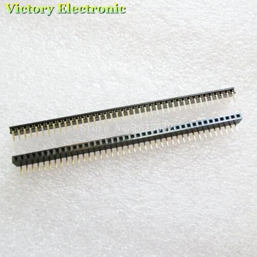 10PCS/LOT 2mm 40 Pin Female Single Row Pin Header Strip pin header angle 1X40P