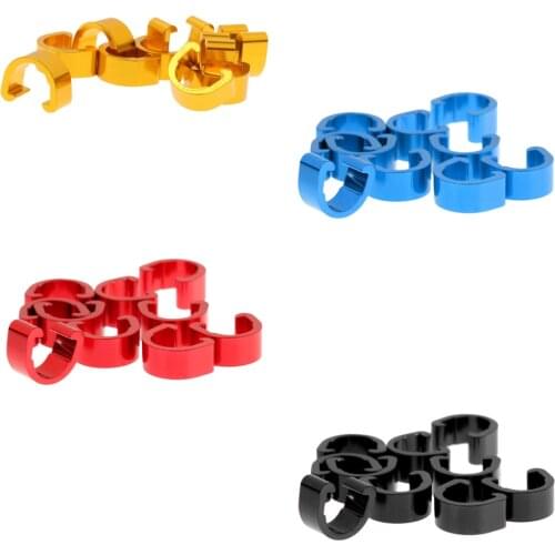 10Pcs Bike Bicycle Brake Shifter Cable Buckle Cycling Housing Hose Guides C-Clip Bicycle Cables Parts