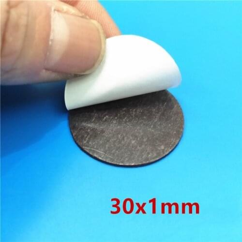 30x1 Round Magnetic Refrigerator Sticker Fit Glass Cabochon Fridge Magnet DIY Refrigerator Magnet Blackboard Sticker 30mm x 1mm