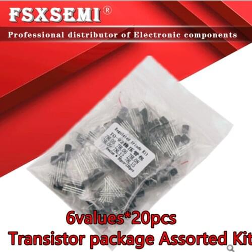 6values*20pcs=120pcs 78L05 78L06 78L08 78L09 78L12 78L15 TO-92 Voltage regulator tube Transistor package Assorted Kit