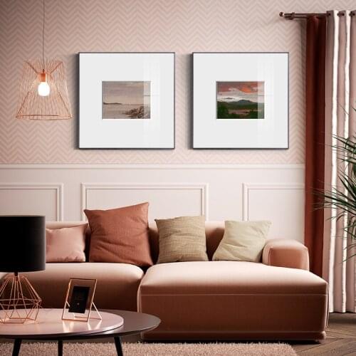 Abstract small landscape Canvas Painting Posters and Print Modern home deco Wall Art extra edge Pictures For Living Room Bedroom