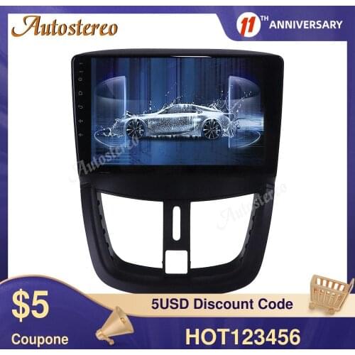 Android 9.0 Car DVD Player GPS Navigator For Peugeot 207 2006-2015 Multimedia Player Auto Stereo Head Unit Radio Tape Record ISP