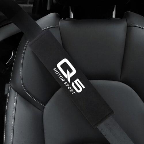 Auto Seat Belt Cover Car Styling Case For Audi Q5 Q7 TT RS5 A4 B5 B6 B7 B8 A3 8P 8V 8L Interior Accessories 2pcs/lot