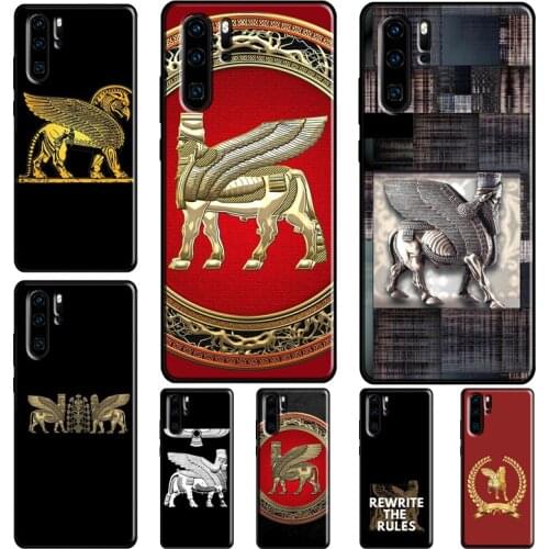Lamassu Winged Lion Assyrian Mesopotamian Case For Huawei P40 P30 Lite P Smart Z 2019 P20 Pro Mate 20 Lite Honor 20i 9A Nova 5T
