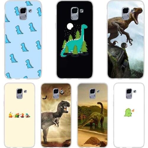 Phone case For Samsung Galaxy J6 J4 J8 Plus J7 2018 J3 J5 J7 Prime Pro 2017 2016 Covers Anime lovely Cartoon Dinosaur