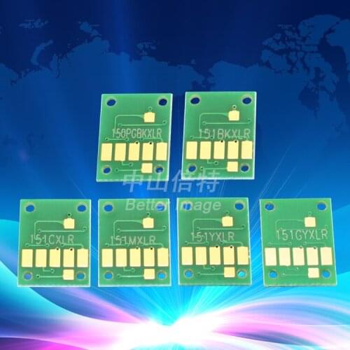 INK WAY PGI-150 BK CLI-151 BK C M Y GY permanent chip for MG6310