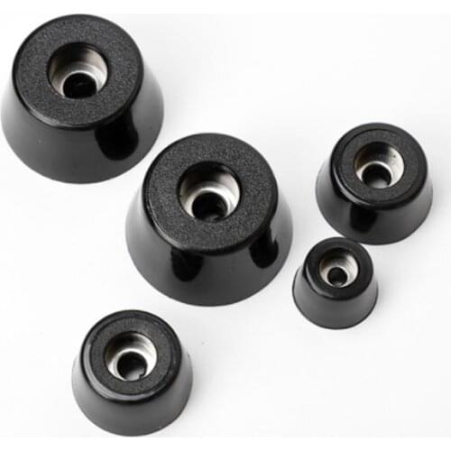 4Pcs Black Rubber Feet Chair Floor Protector Non-slip Furniture Feet Table Leg Cover Cabinet Bottom Pads Funiture Legs Protector